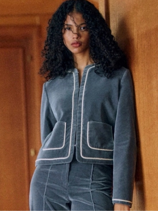 Sezane Jackets & Blazers - NWT Sezane Rebeka Velvet Jacket